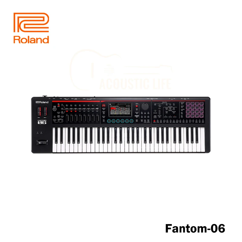 Roland Fantom-06 61 Keys Synthesizer Electronic Keyboard Professional Piano 61 Lightly Weighted Velocity-sensitive Keys - Guitar - AliExpress