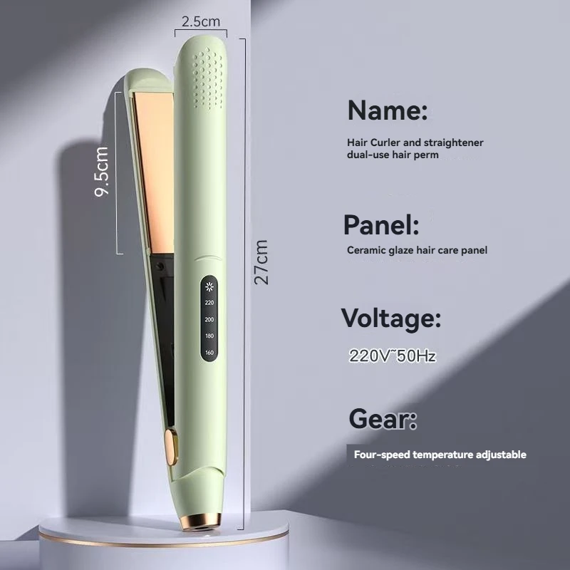 New 2 in 1 Professional Hair Straightener with 4 Gears Heat Ceramic Ionic Fast Heat-Up Negative Ion Hair Flat Iron Lcd Display 6