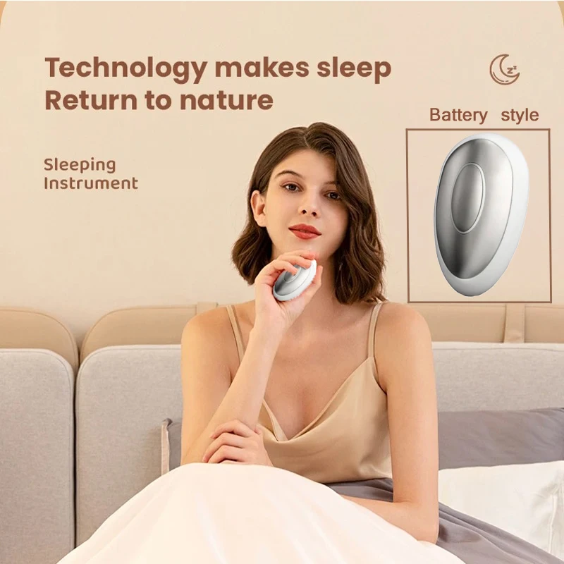 Handheld Sleep Aid Device Pulse Stimulation Therapy Anxiety Neuro Sleep  Help Sleep Instrument Nerves Insomnia Soothe Device fingertip pulse oximeter handheld non contact infrared thermometer