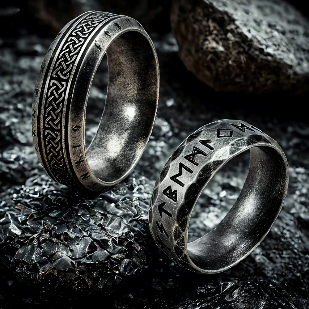 Viking Runes Ring by Tinkers - Image 1
