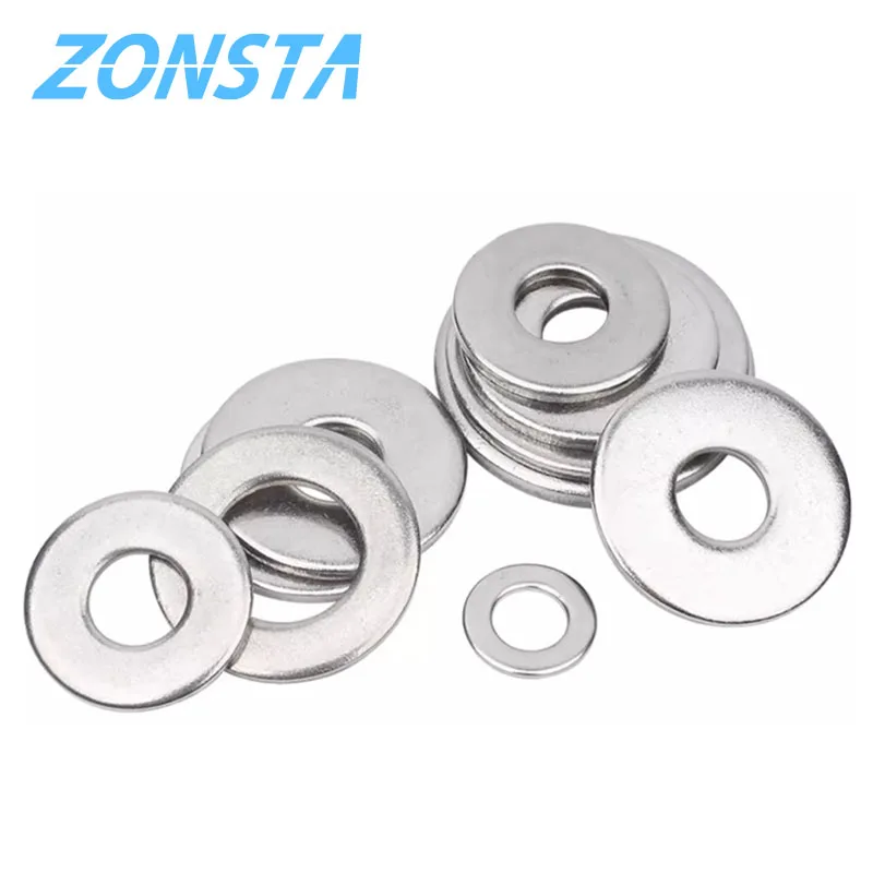 Stainless Steel Washers 304 Stainless Steel Sealing Flat Washer Gasket Set M1.6-M22