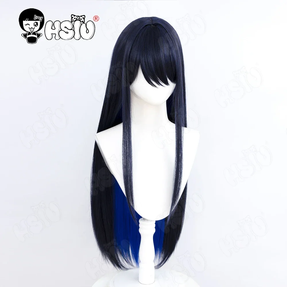 2025 Jomae Saori Cosplay Wig HSIU 80cm Black Blue Mixed Blue