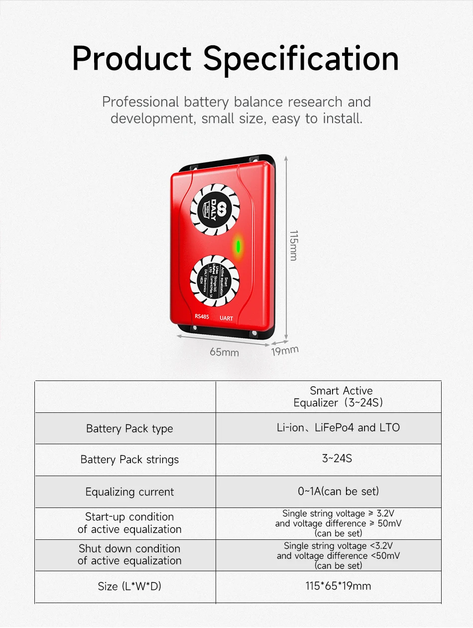 1A com Bluetooth, Li-ion BMS, 4S, 8S,