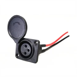 Battery Charger Port 3-Pin Inline Connector for Electric Mobility Devices (Charging Cable)