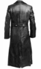 MEN'S GERMAN CLASSIC WW2 MILITARY UNIFORM OFFICER BLACK REAL LEATHER TRENCH COAT 3