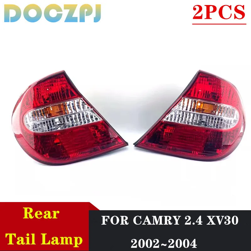 

2PCS Left and Right Car Rear Bumper Brake Tailights For Toyota Camry 2.4 XV30 2002 2003 2004 Reversing Lamp Housing