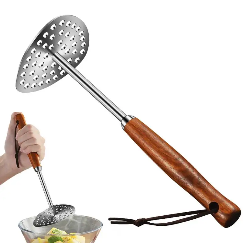 

stainless steel potato masher Heavy Duty Manual Potato Pumpkin Vegetables Presser Crusher household Kitchen food Gadgets