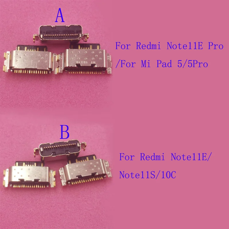 

5Pcs Dock Connector USB Charging Port Plug Charger For Xiaomi Redmi Mi Pad 5 5Pro Note11S Note 11E Pro 11S 10C Note11E Note10C