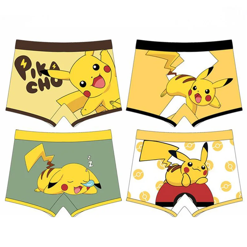 3pcs Anime Pokemon Pikachu Boy Panties Kids Underwear Children's Briefs  Cartoon Design Shorts Fashion Cotton Panties 2-10 Years - Gloves & Mittens  - AliExpress