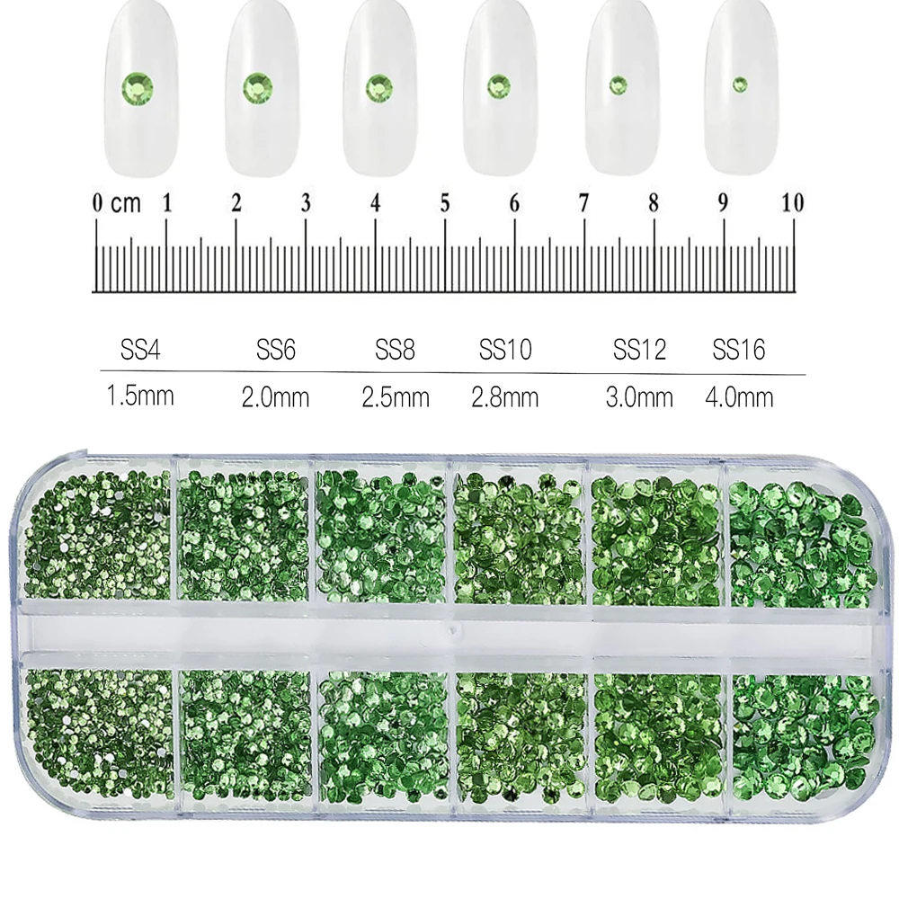 Sparkling Crystal Nail Art Rhinestones Kit with Tools