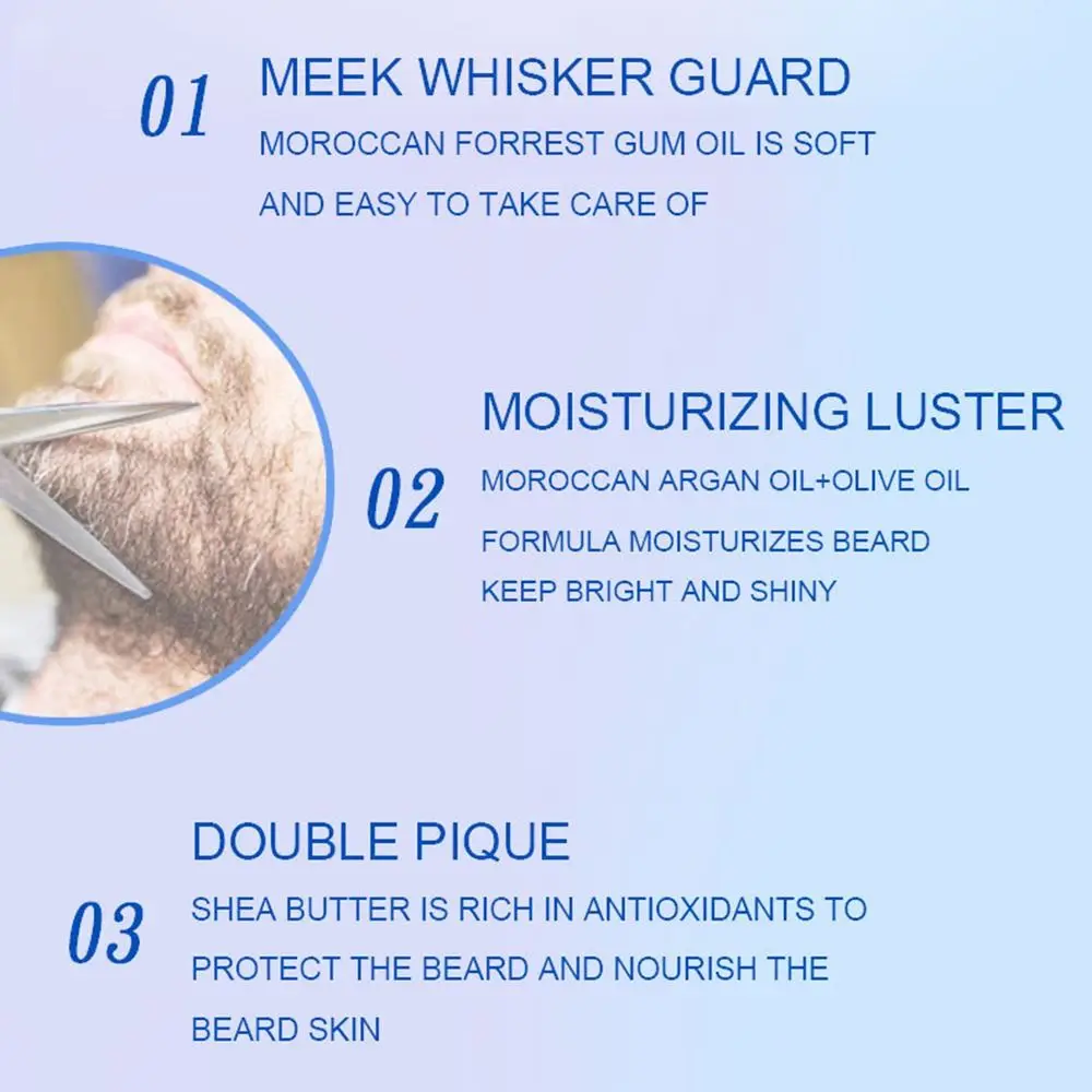 Beeswax Beard Conditioner Natural Moisturizing Beard Cream Not Stimulating Smoothing Organic Moustache Wax Care