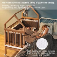 Connecteur de lit, sangle de matelas, feuille de ceinture, fixation pour bébé, support de attaches, cordes de pont de berceau, sangles à double connexion, Fixation des jumeaux 4