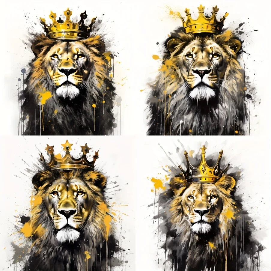 

Car Sticker Wallpaper 4in1 Gray Lions Iron On Patches Vinyl, & Windowss Acesssories