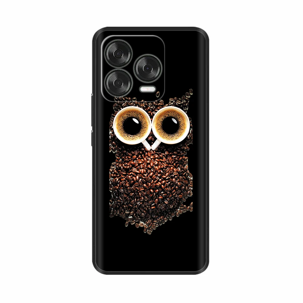 Luxury Black Silicone Back Cover - Elegant Design Case