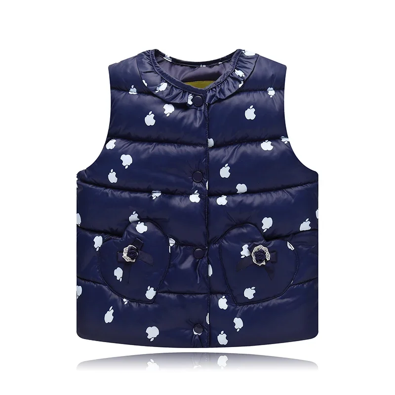 Kids Vest for Girl Baby Spring Autumn Cotton Vest Children's Clothing Retail Waistcoats Girls Seeveless Outerwear Toddler Coat
