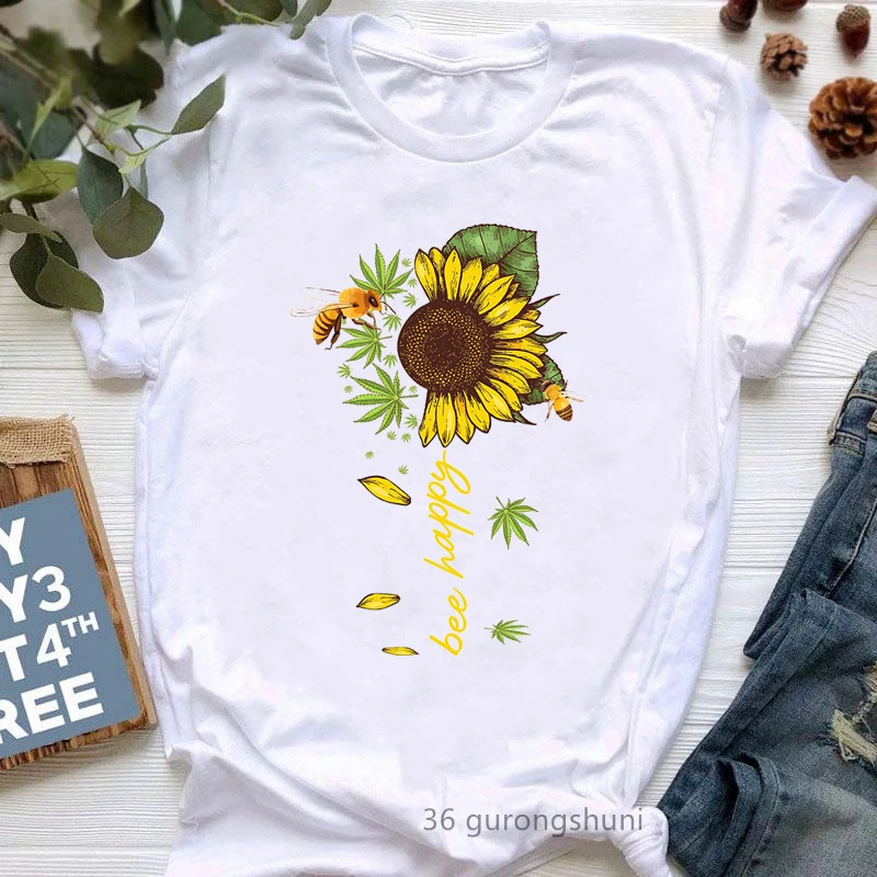 

World'S Dopest Mom Graphic Print T Shirt Women Clothes Funny Sunflower Tshirt Femme Harajuku white Shirt Summer Tops Tee Shirt