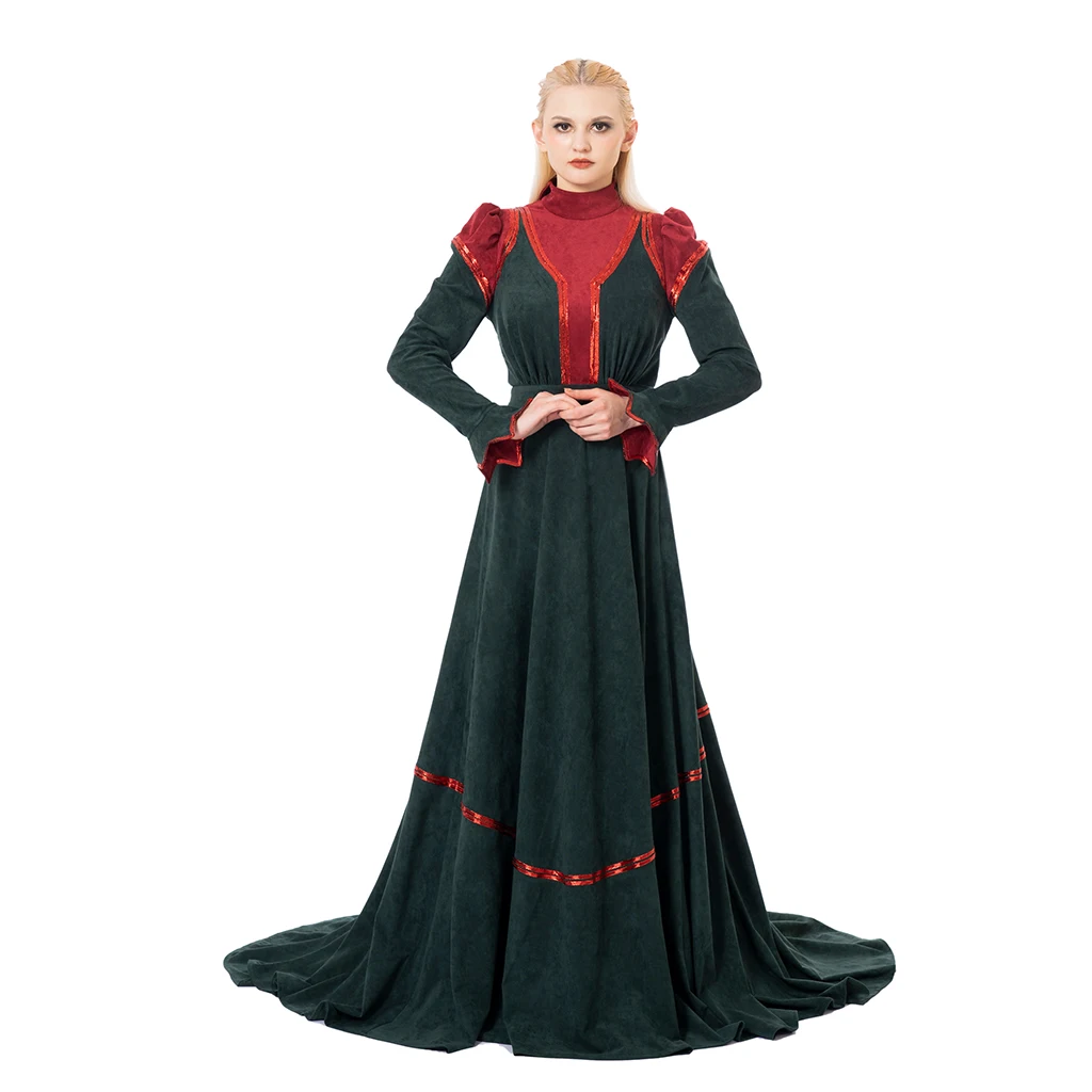 

Queen Afternoon Dress Victorian Fancy Gown Lace Floor-length Skirt Classical Vintage Ball Gown