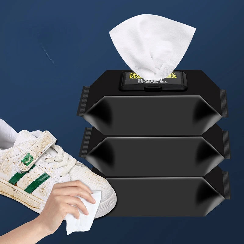 Sneaker Cleaning Wipes Disposable Shoe Wipes Small White Shoe Artifact Cleaning Tools Care Shoes Fast Scrubbing Quick Clean