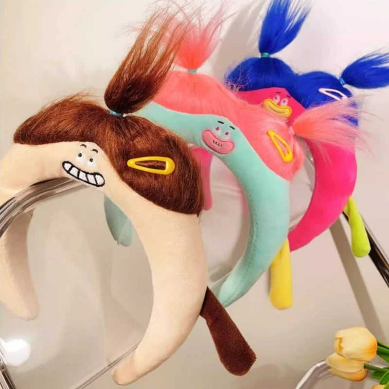 

2023 Kawaii Мультфильм Аниме монстр плюшевая повязка на голову Милая забавная и уродливая повязка на голову для мытья лица застежка для волос аксессуары для волос