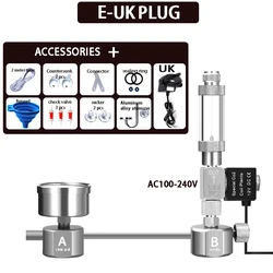 Aquarium CO2 Generator System Kit with Bubble Counter and Solenoid Valve (E-UK)