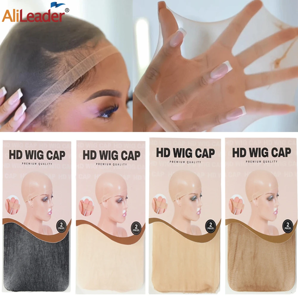 

10 Pieces Hd Wig Cap Ultra-Thin Invisible High-Elastic Wig Cap For Lace Front Wig Stretchy Stocking Nude Caps For Women