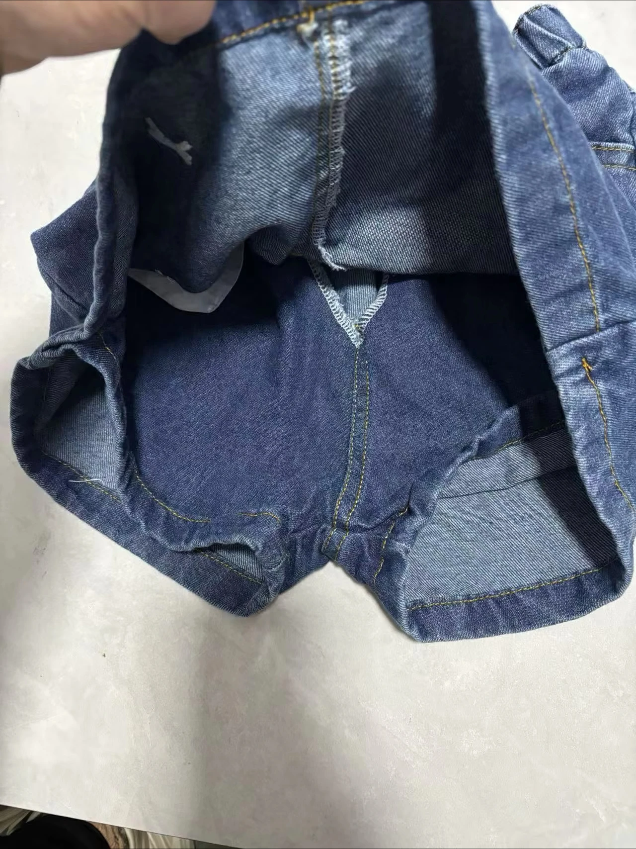 Korean Children's Clothing Styles Skirt Spring Summer Embroidered Bow Washed Denim 2-9Y
