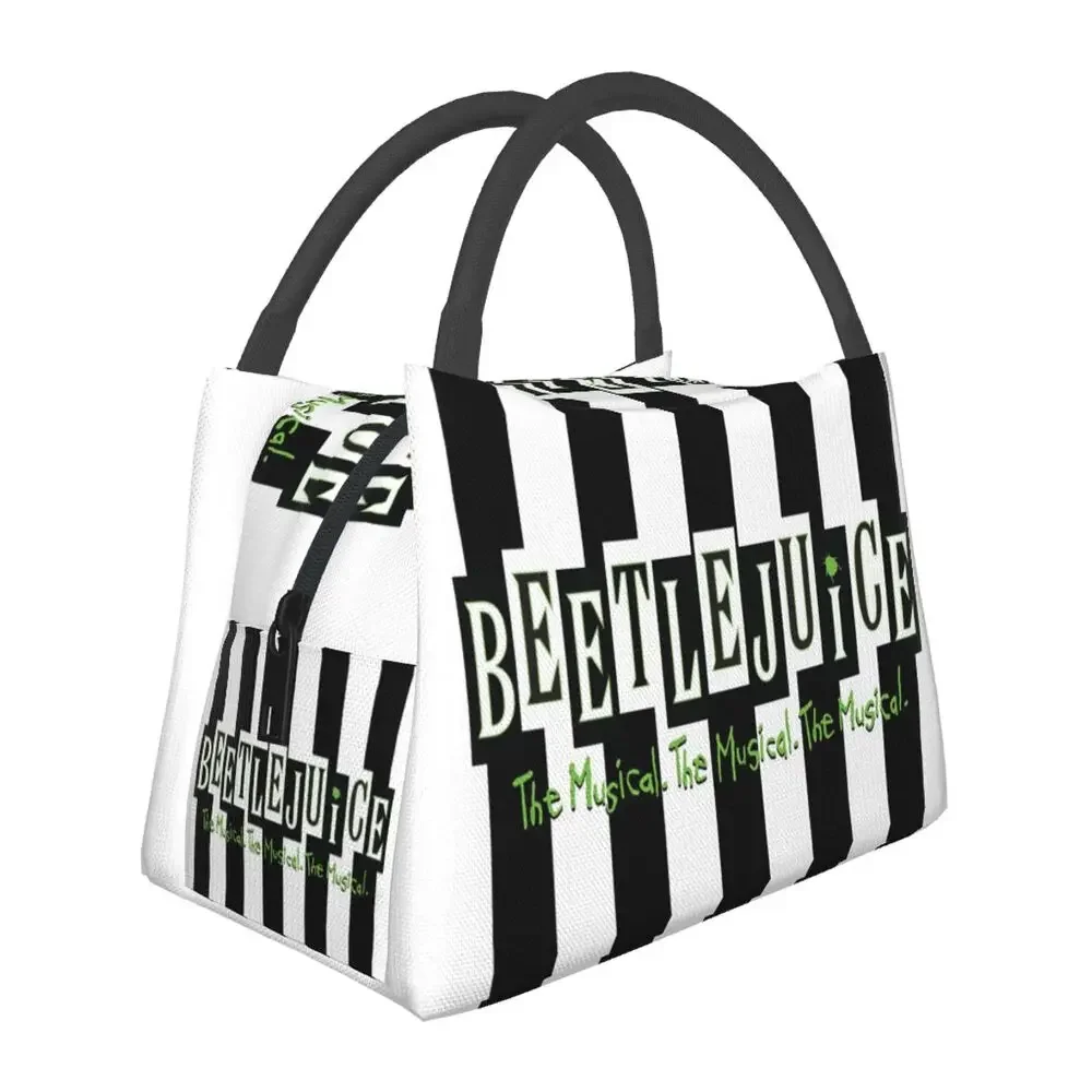 Beetlejuice The Musical Insulated Lunch Bag Women Horror Movie Tim Burton Lunch Container Per Lavoro Viaggio Storage Pasto Food Box