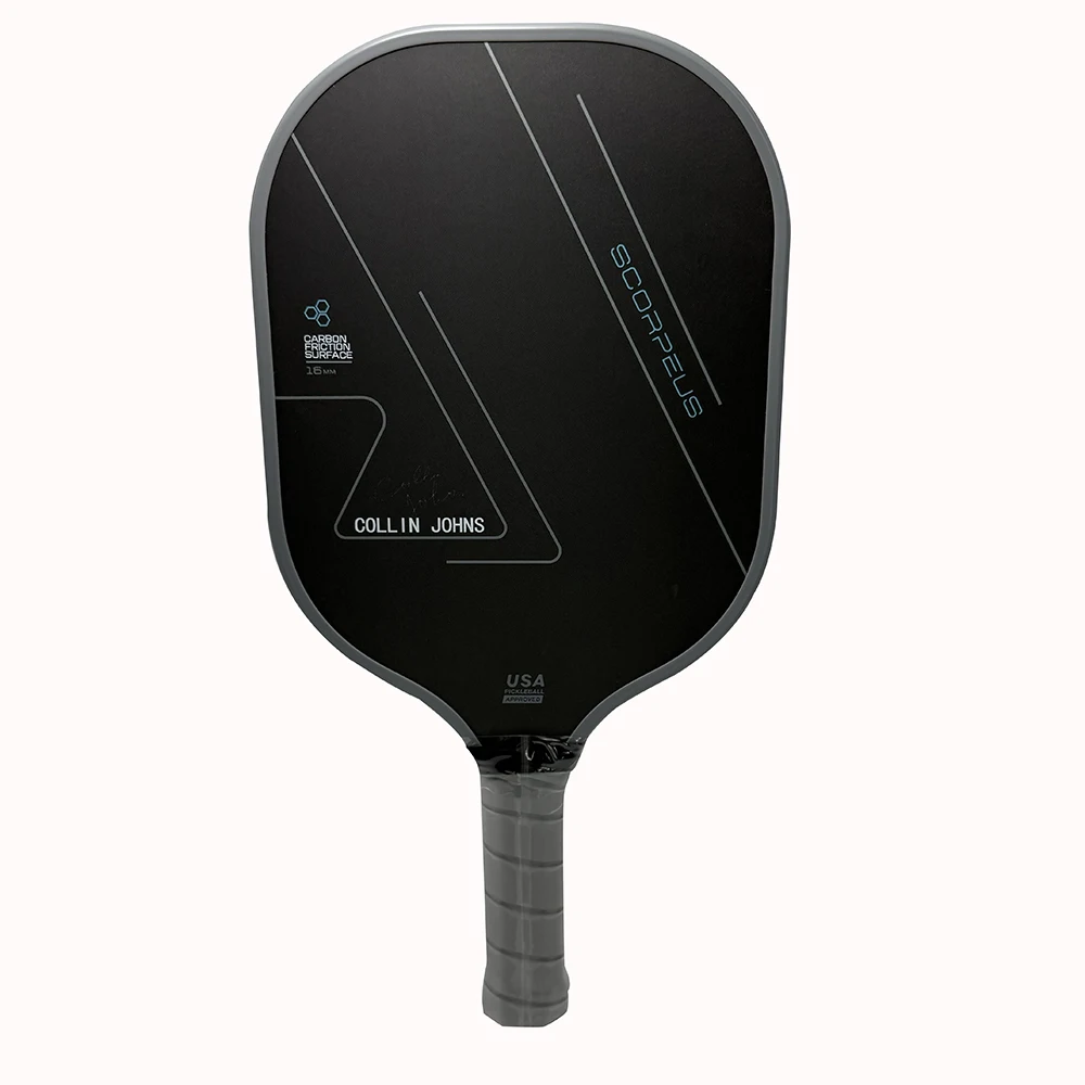 USAPA Approved Collin Johns Scorpeus CFS 16mm Core Thermoforming 3 Layer Toray T700 Carbon Fiber Pickleball Paddle pickleball paddle