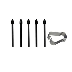 5 - Piece Stylus Pen Nib Tips Set for Touchscreen Tablets and Devices (Black)