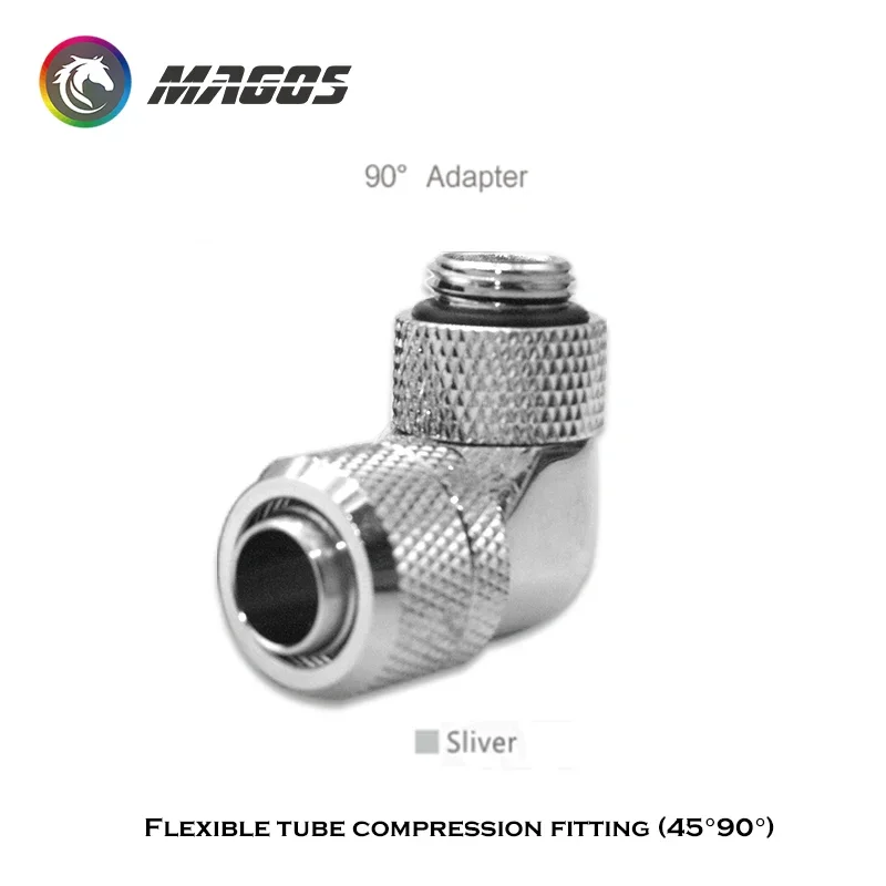 Angled 45 90 Degree + 9.5*12.7MM Hose Connector Compression Fitting For G1/4  3/8