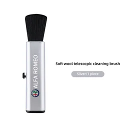PPS Retractable Car Cleaning Brush with Artificial Wool (Alfa Romeo - Silver)