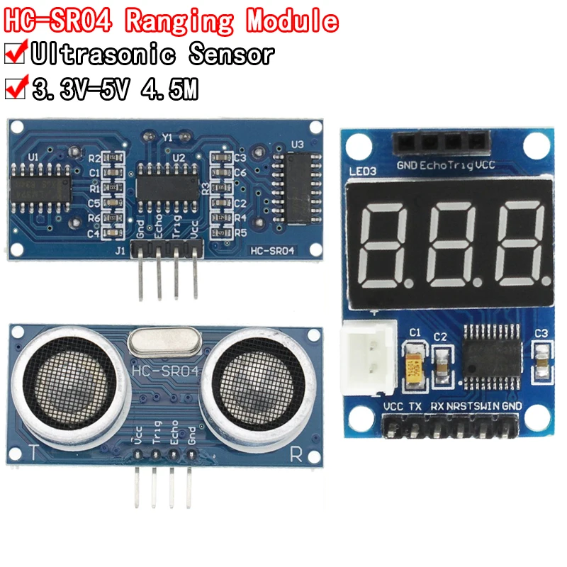 Ultrasonic-sensor-HC-SR04-HCSR04-to-world-Ultrasonic-Wave-Detector ...