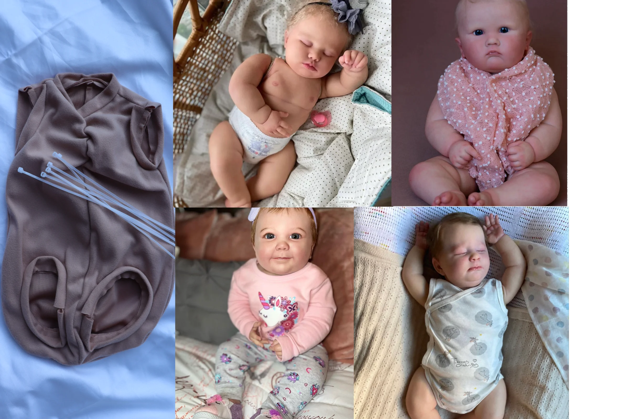 FBBD With Zip Codes Rare Huge Sleeping Cloth Body For 25inch June /Charlotte /Sage High Quality Reborn Baby Doll Accessories