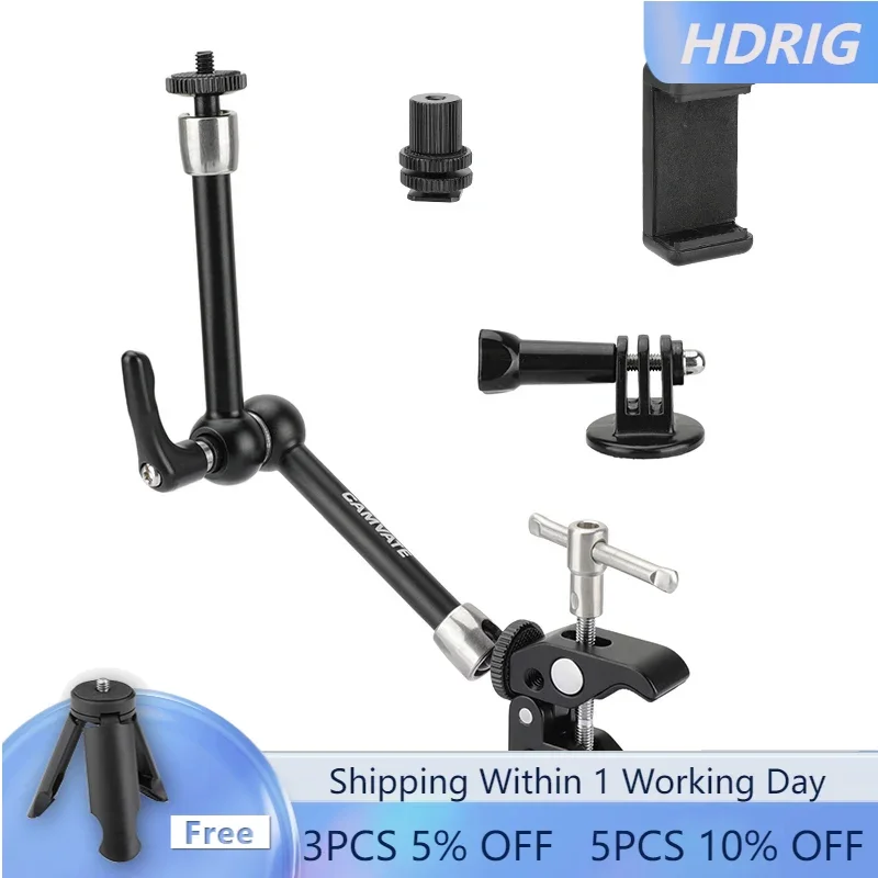 Hdmi Articulando Braço Mágico Super Crab Clamp Clip para Telefone Smartphone Adaptador de Montagem Monopé Gopro para Monitor Atualizado 11