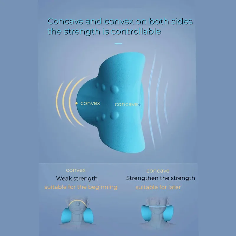 Massage Pillow Neck Shoulder Cervical Chiropractic Traction Device Head Back Relaxer Pain Relief Body Massager cervical massage pad neck stretcher cervical massager