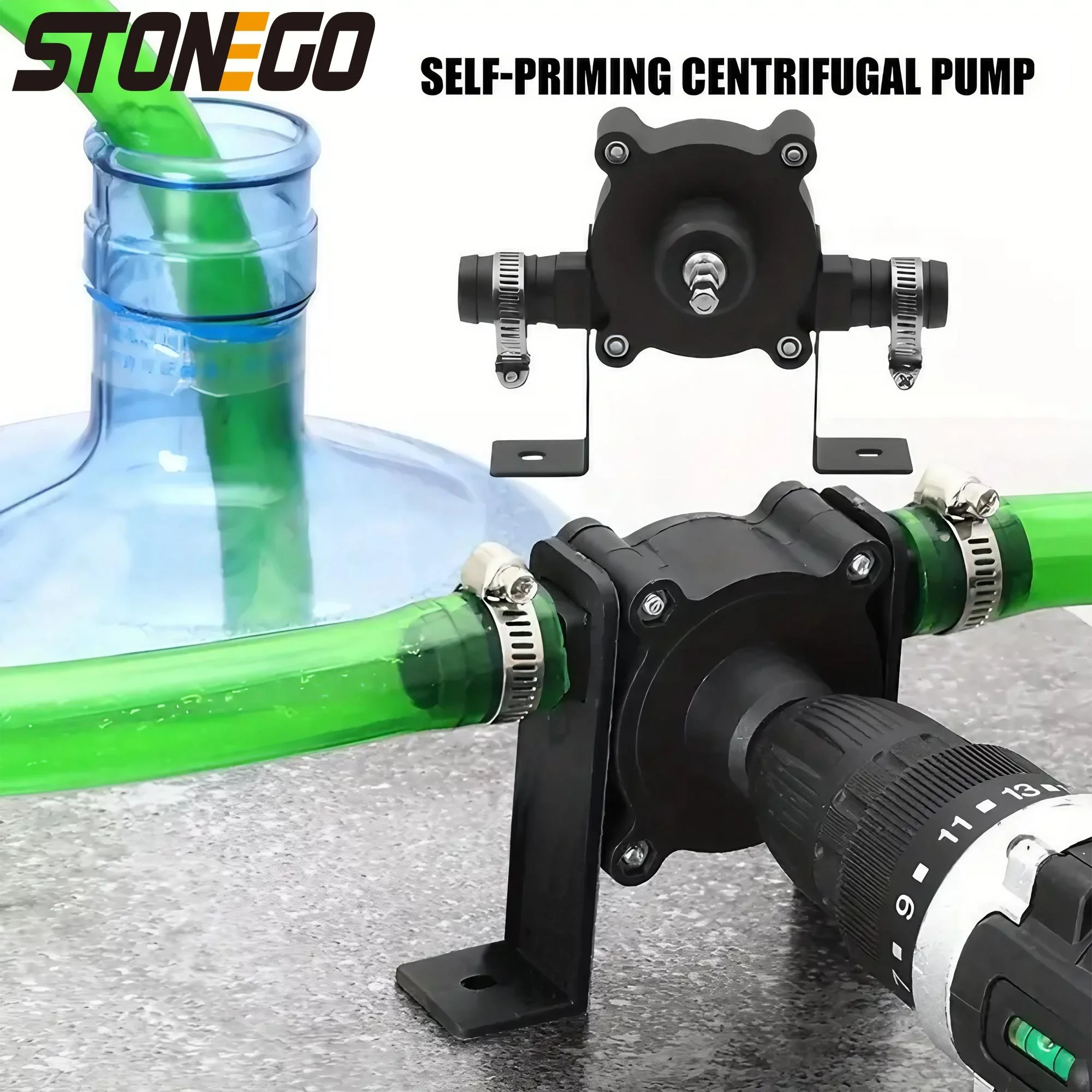 Portable Mini Self Priming Pump Electric Diesel Oil Fluid Water Transfer