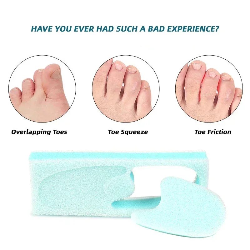 네일 Foam Sponge Hammer Prevent Friction Corrector Separators Bunion Corns Pain Relief Toe Spacer Overlapping Foot Care Tools