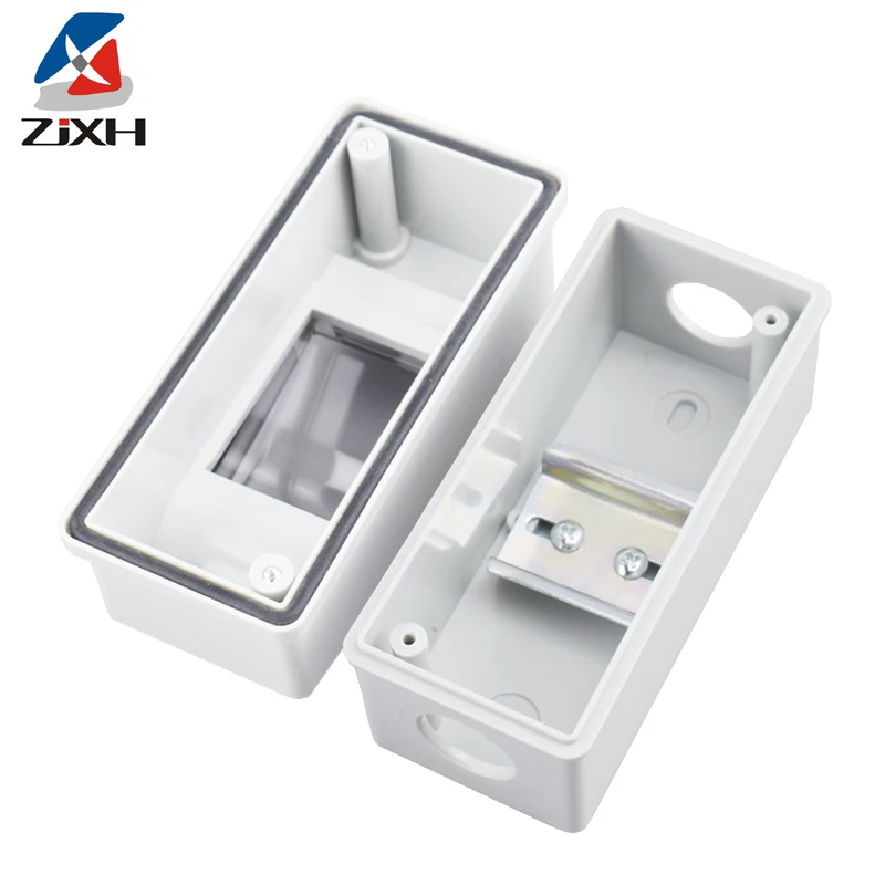 HT-2 IP65 Waterproof Distribution Breaker Box Panel Installation 2 WAY PC ABS Plastic Outdoor Electrical MCB Solar Junction Box