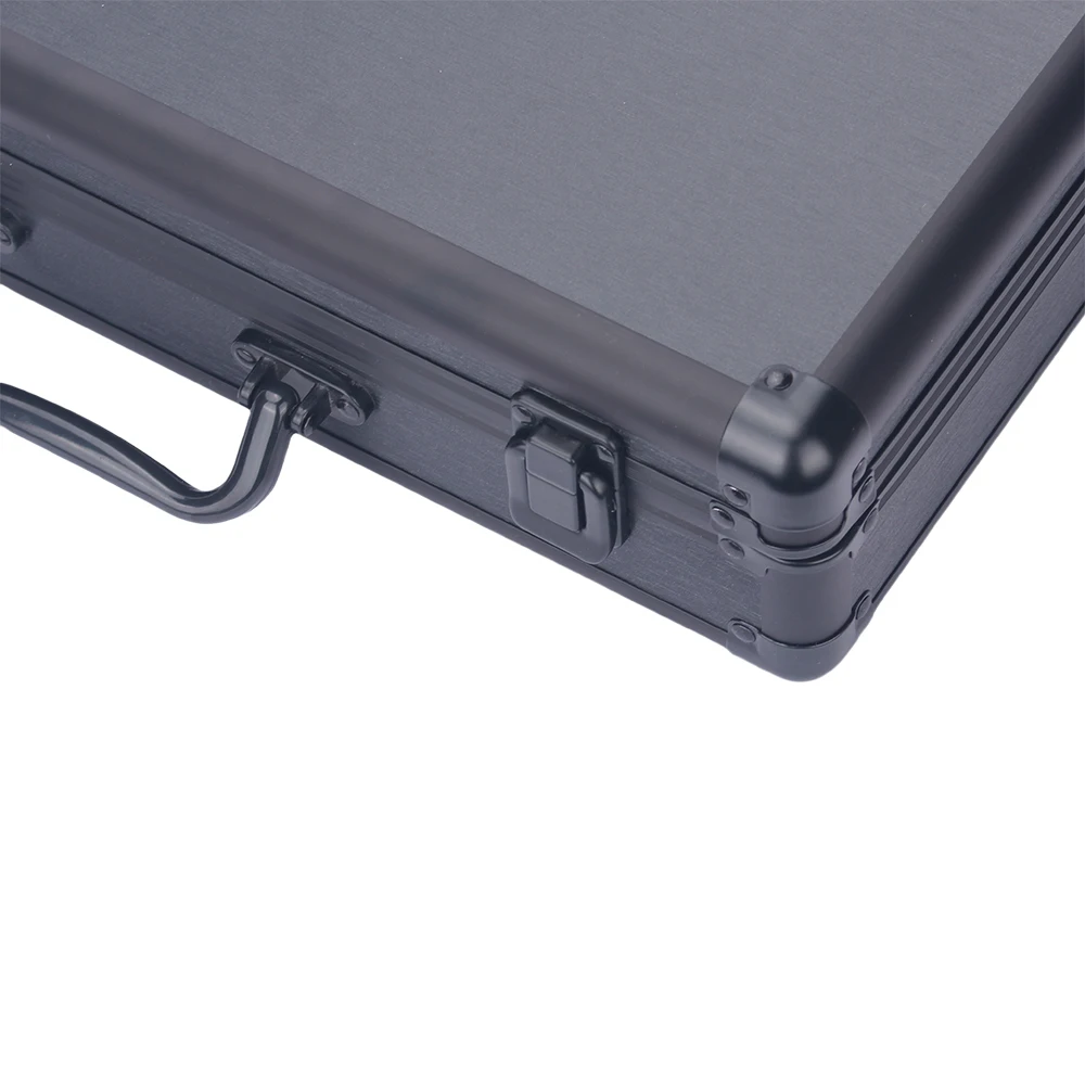 Elegant 18-Slot Aluminum Watch Organizer Box with Brushed Metal Finish, Lockable Jewelr... - SKU LJSC2135 - UGI Packaging