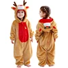 MICHLEY Christmas Baby Rompers Flannel Cosplay Toddler Infant Cute Clothes Overall Bodysuits Jumpsuit Costume For Girls Boys Kid