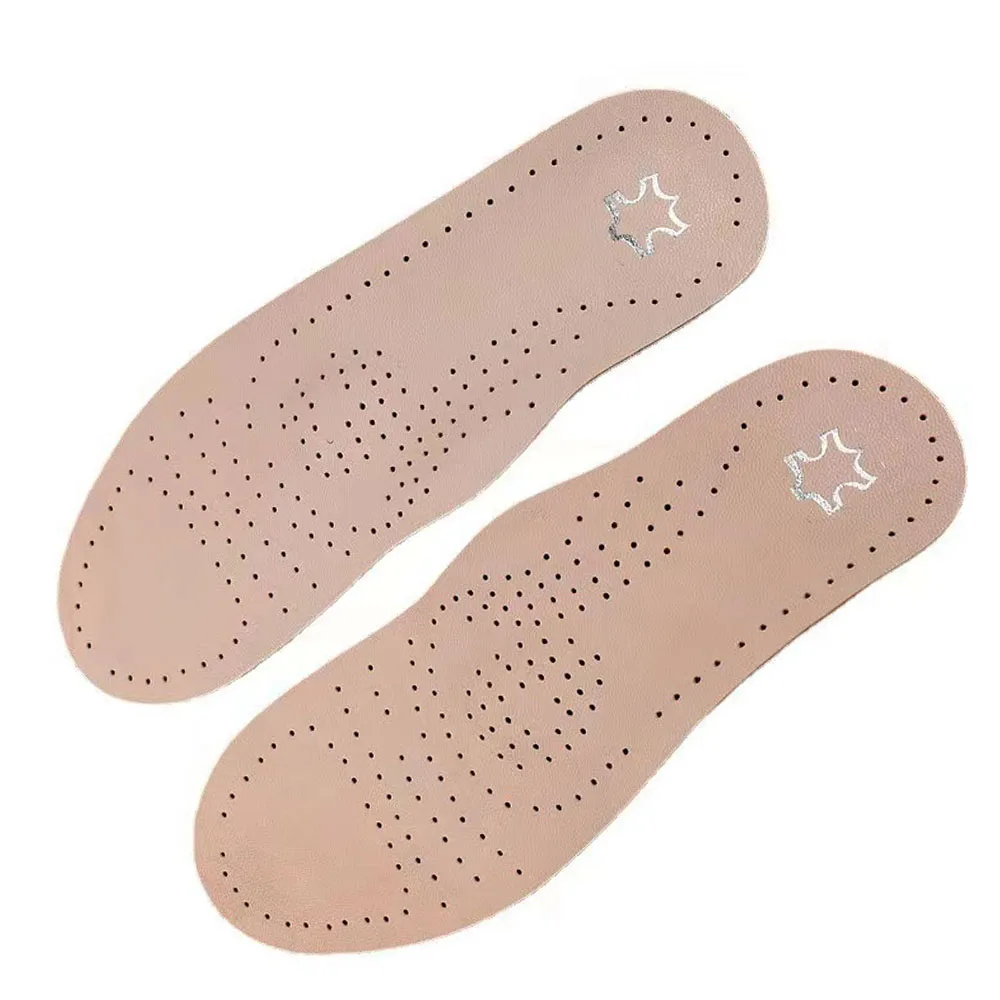 Genuine-Leather-orthotics-Insole-for-Flat-Foot-Arch-Support-varus ...