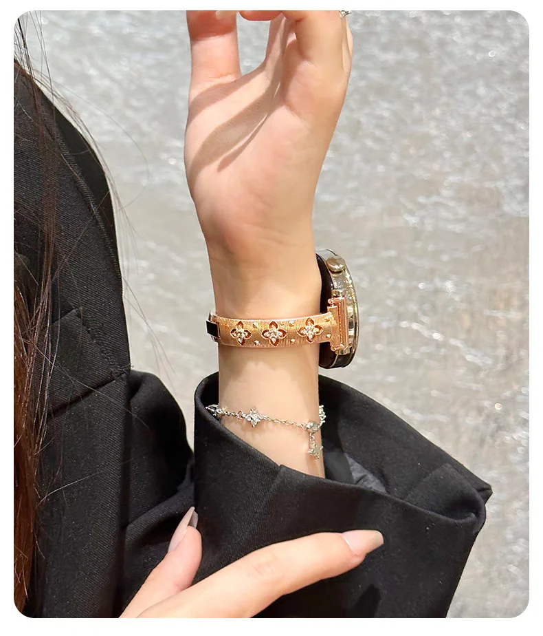 Elegant Bling Metal Bracelet Strap