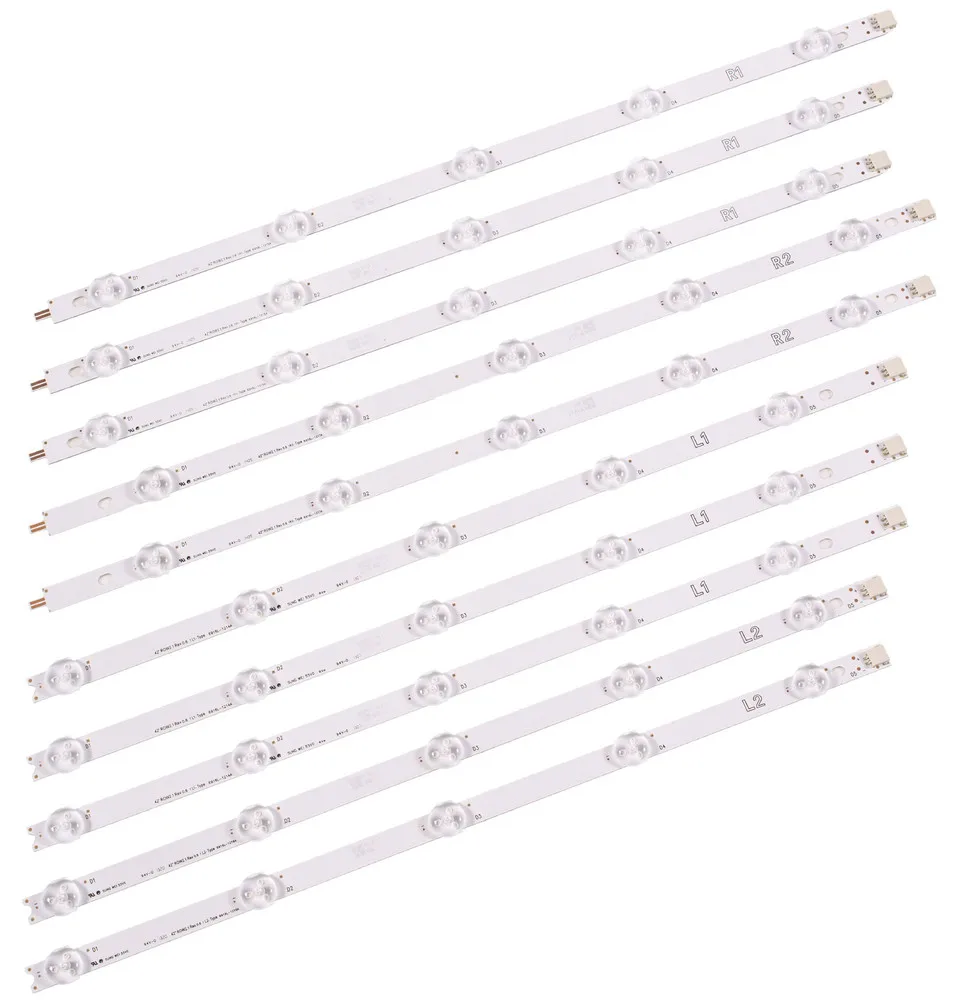 Backlight for TV 42 "/(set of 10 pcs) (3L1 + 3r1 2L2 2R2) LG lc420dug-jfu1 backlight LED strip light repair |