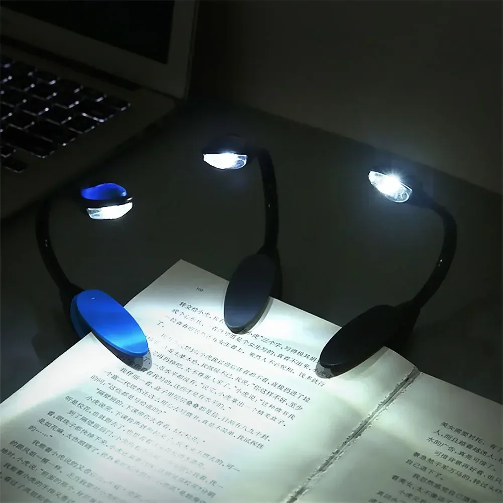 Mini LED Book Clip Light Adjustable Desk Clip Lamp LED Reading Lamp Portable Night Light Clamp for Dorm Bedroom Outdoor Travel 2