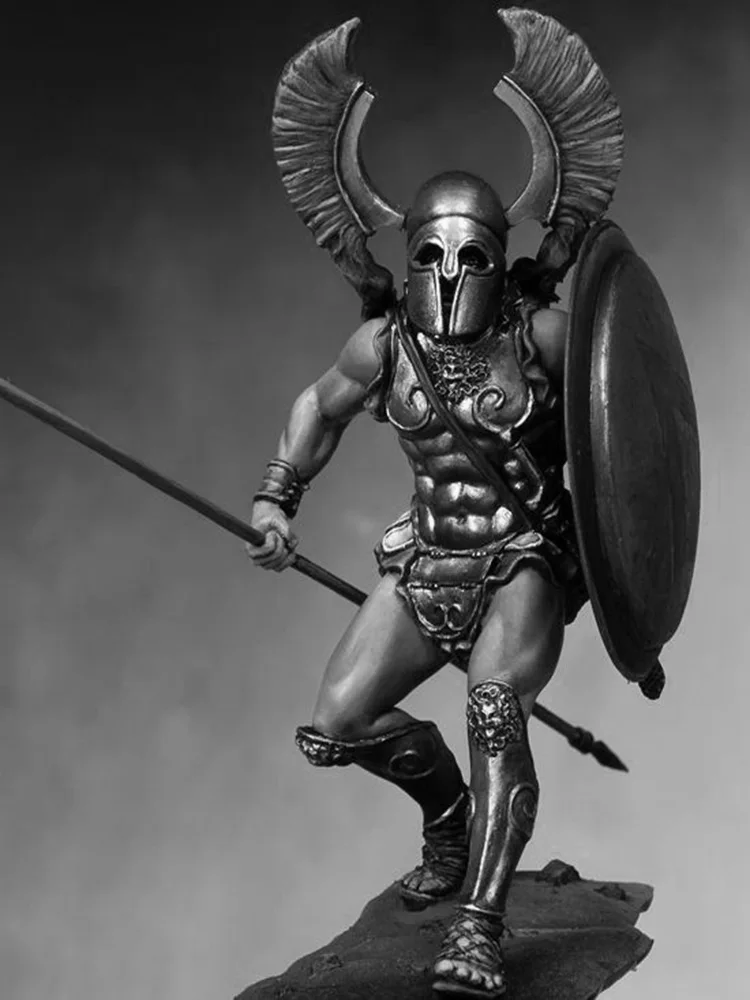 Unbemalter Bausatz 1/24 75 mm alter Spartan Knight 75 mm Figur Historische Figur Resinbausatz