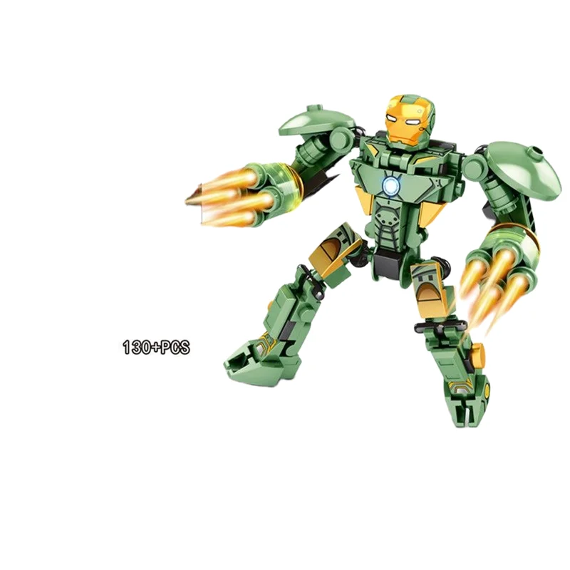 Disney Techno Motorcycle Spiderman Iron Man Venom Captain Armor Mech Mini Model Figures Building Blocks Compatible War Toys Gift - Image 4