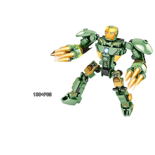 Disney Techno Motorcycle Spiderman Iron Man Venom Captain Armor Mech Mini Model Figures Building Blocks Compatible War Toys Gift - Image 4