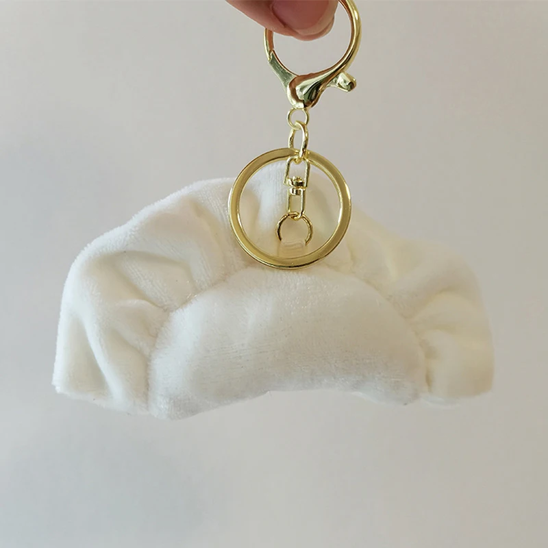 Cute Dumpling Doll Pendant Woman Keychain Bag Charms Toy Car Keyring Party Gift Trinket Gifts for Friends 1PC dumpling doll keychain