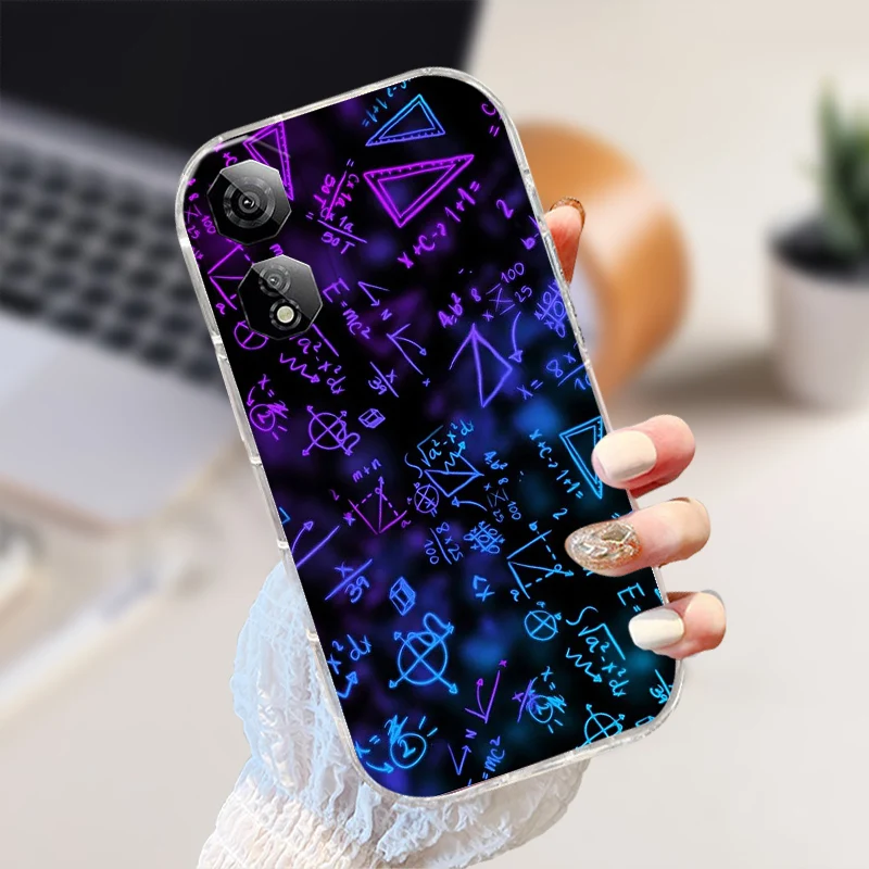 Shockproof Clear Silicone TPU Phone Case with Cute Animal Design