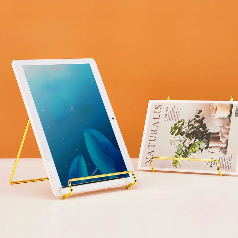 Gold Iron Tablet Computer кронштейн ленивый человек смотрит телевизор полки мобильного телефона фоторамки журнала полки